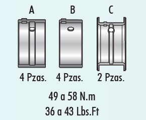 COJINETES DE BANCADA MORESA